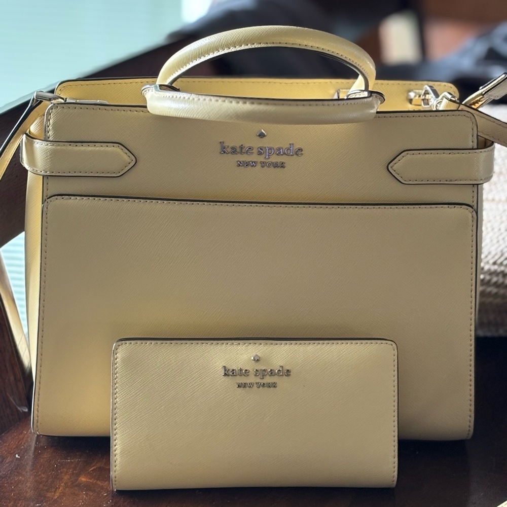 Kate Spade Yellow Satchel Bag